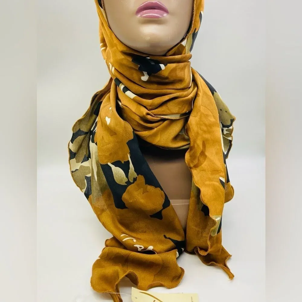 NWT Collectioneghteen Elegant Roses Scarf 82”/22”